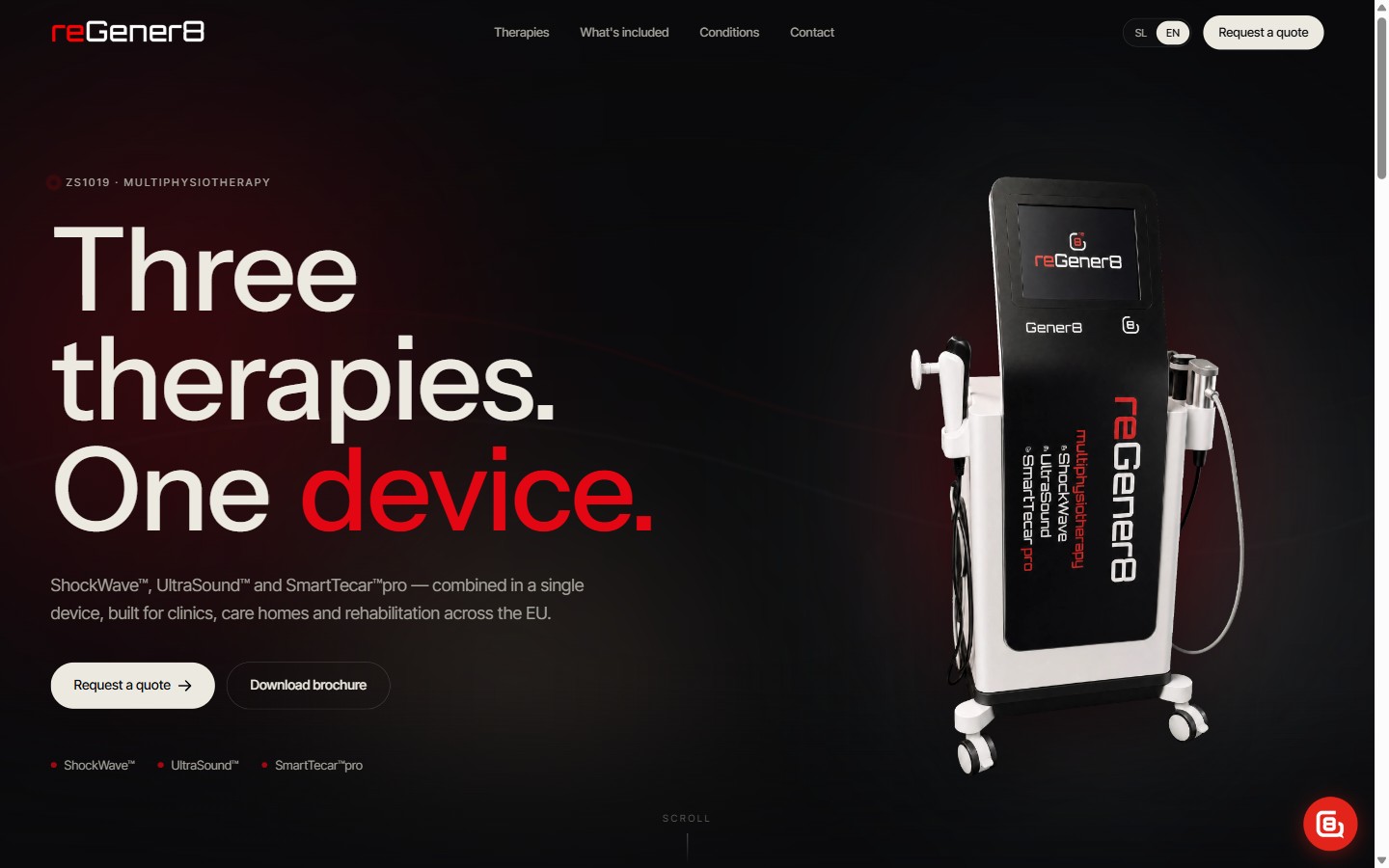 reGener8 multiphysiotherapy website